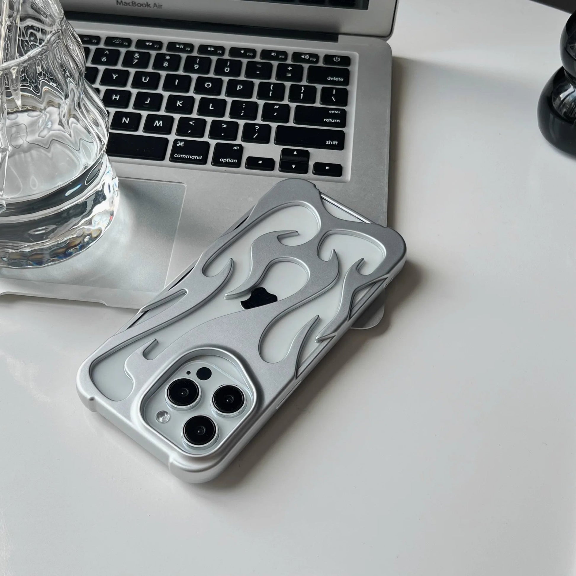 Flame pattern iPhone Case Metalic colors - iDevice Hub